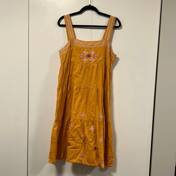 Madewell primrose yellow embroidered sundress - Picture 1 of 2